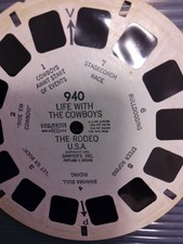 VIEW MASTER REEL 940 "LIFE WITH THE COWBOYS, THE RODEO" -SAWYER 1951