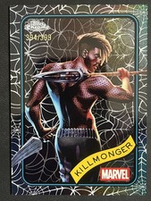 ⁠2025 Topps Chrome Marvel Killmonger 34 Spider-Web Refractor 394/399 NM Card⁠