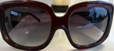 Burberry 4041-B Oversized Square Burgundy Gradient Gray  display picture 2