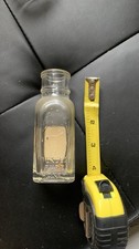 Clear Glass Medicine Bottle Embossed Pure Honey 4 oz. Approx. 3 Inch Tall