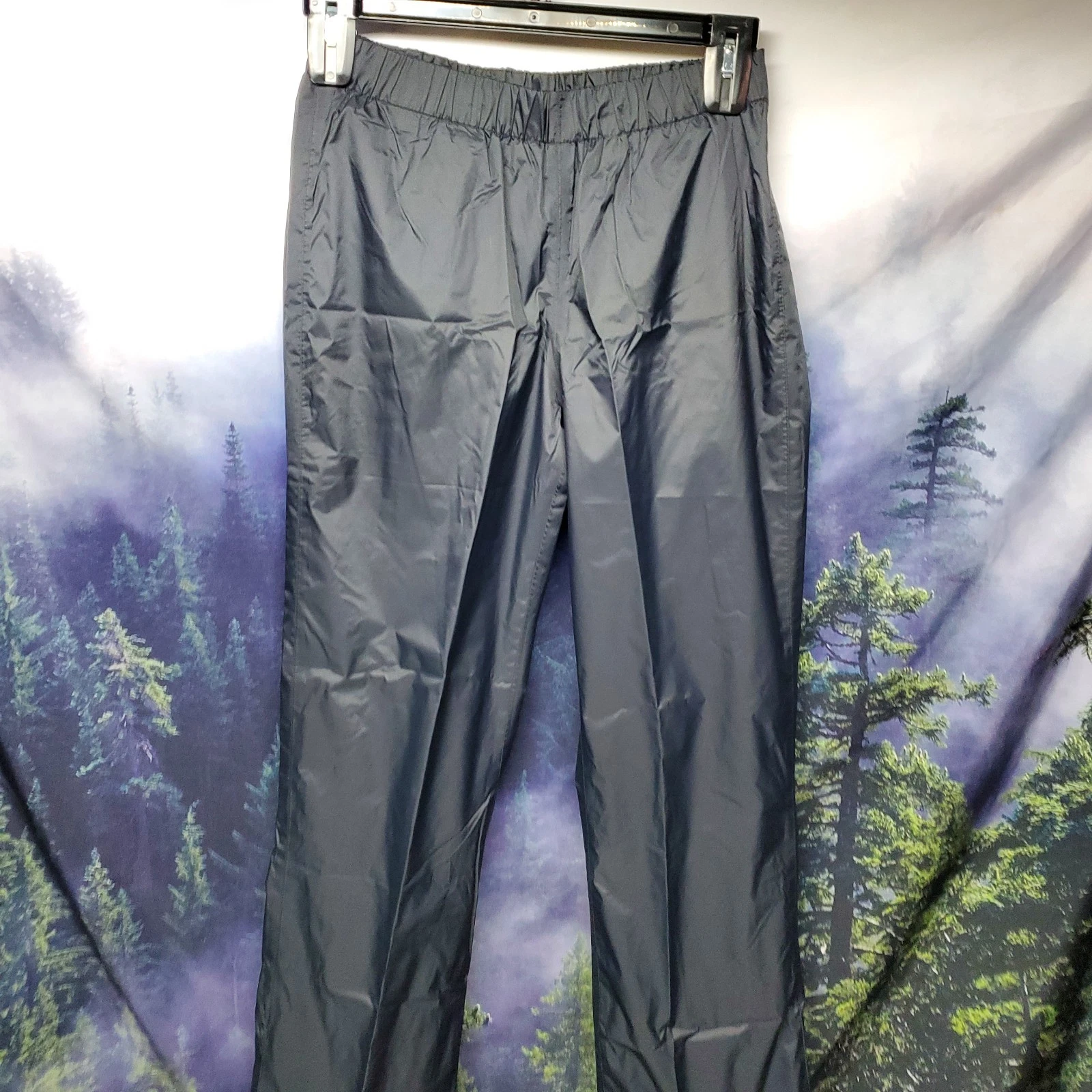 NEW Columbia Womens Size XS Storm Surge Waterproof Pants Solid Black Windbreaker