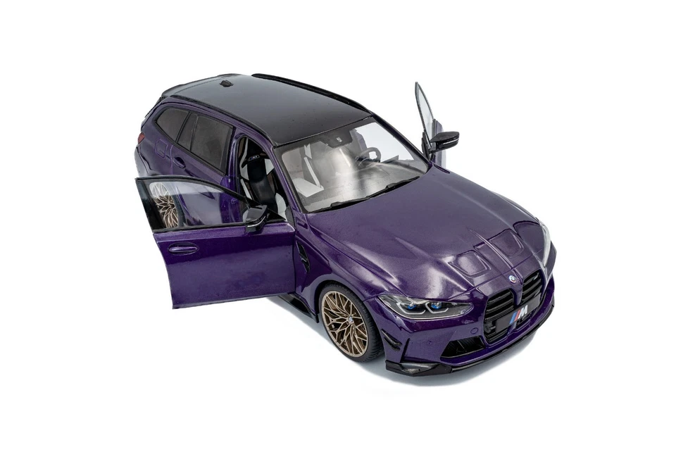 SOLIDO S1813701 BMW M3 TOURING TWILIGHT PURPLE PEARL 2024 1/18 - Image 2 of 4