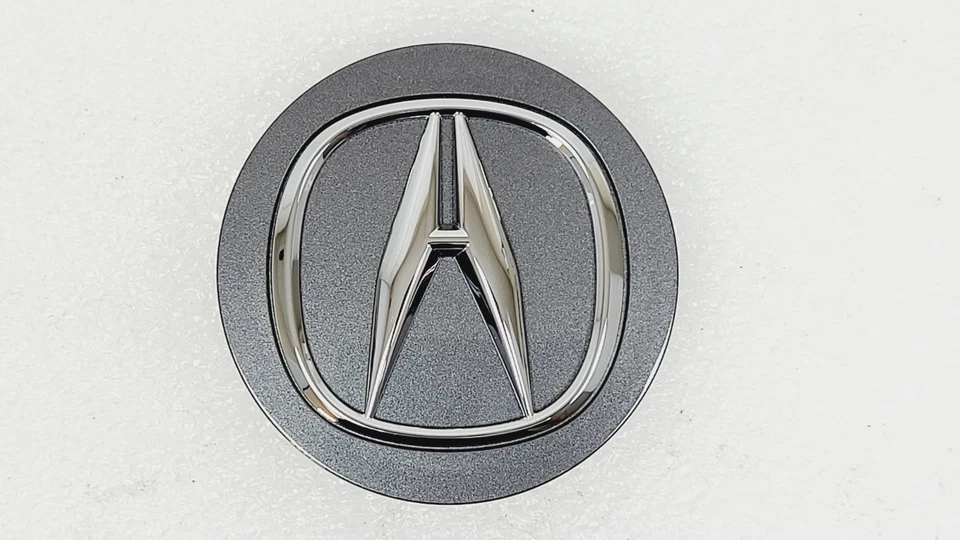 Tampas de centro de roda Acura Integra MDX RDX TL TSX cinza cromado logotipo tampa de cubo 4x - Imagem 2 de 4