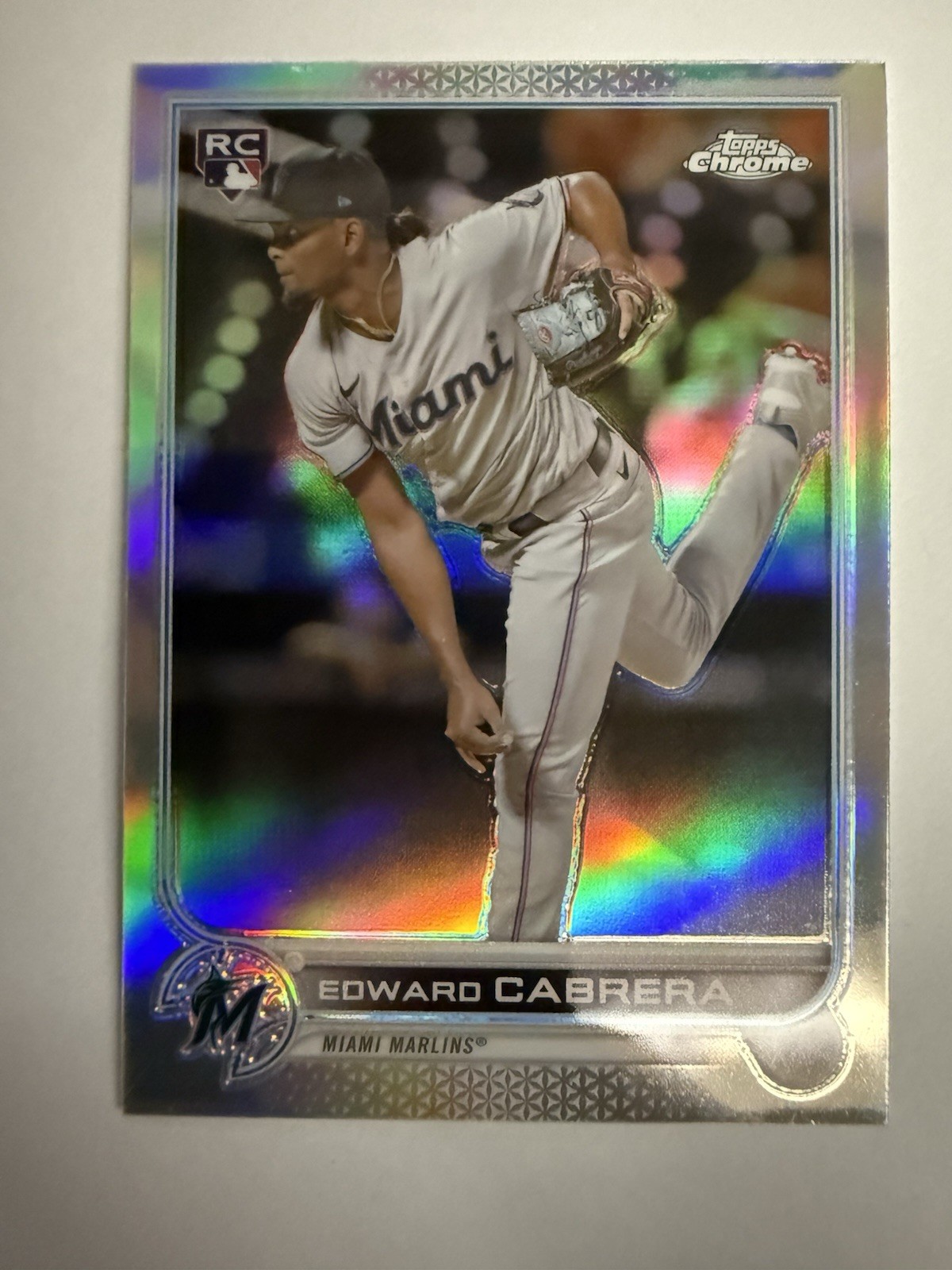 2022 Topps Chrome Edward Cabrera Prism Refractor #64 RC