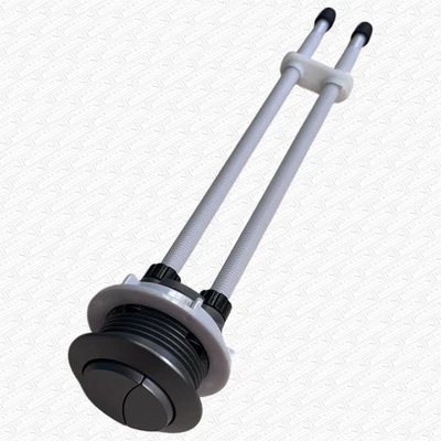 ROPER RHODES Gunmetal Finish Toilet Push Button for Mechanical Top Flush Valve Dual Flush