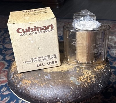 Cuisinart DLC-8 Food Processor Replacement Parts Large Pusher & Sleeve Feed Tube