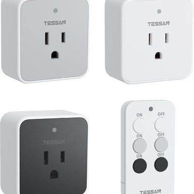 TESSAN Remote Outlet, 3 Pack RF Switches for Lights & Appliances   Fast Ship