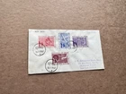 India 1950 FDC +Inauguration of The Republic #227-30 +Hindu 1-26-50 CXL +BPC