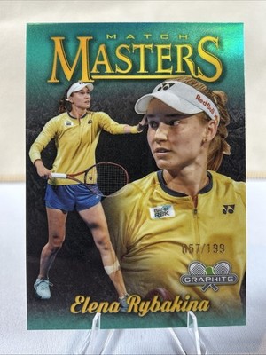 2024 Topps Tennis Graphite ELENA RYBAKINA  Masters Aqua Refractor /199
