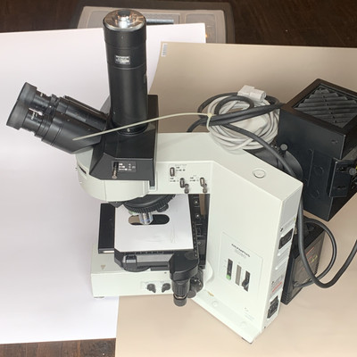Olympus BX60F-3 Compound Flourescence Microscope, Eyepieces, 5 Objectives BX60