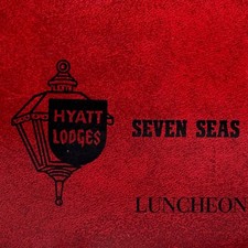 1960s Mediterranean Dining Room 7 Seas Hyatt Lodge Restaurant Menu San Diego #1