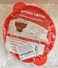 Popping Corn Collapsible Silicone Microwave Popcorn Maker Bowl, Pop Corn 