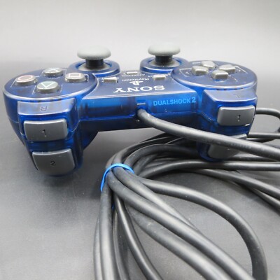PS2 Dual Shock 2 Analog Controller Midnight Blue OEM PlayStation 2