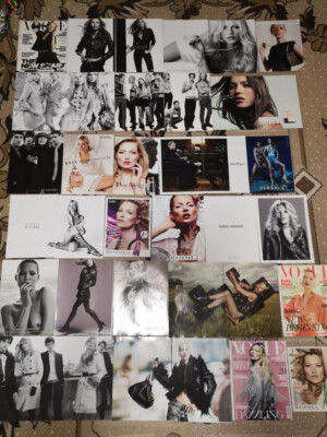 Kate Moss collection magazine covers editorials adverts articles