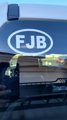fjb bumper sticker high quality vinyl sticker 3.5'' x 4.5'' 