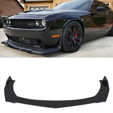 For Dodge Challenger SRT SXT Front Bumper Lip Spoiler Splitter Glossy Black