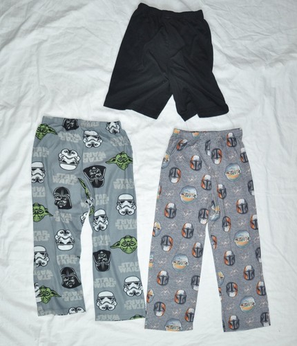 Boys 5-piece Mandalorian Minecraft Pajama Sleep Set Size 8 PJs Star Wars Grogu - Picture 6 of 6