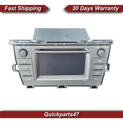 #ad #ad 2012 2015 Toyota Prius Radio Receiver Display Screen ID 57031 On Radio Face OEM $111.79