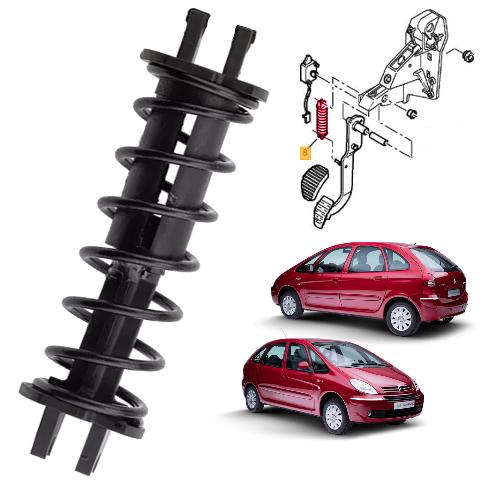 Ressort De Rappel Pédale D'Embrayage Pour Opel Mokka/Mokka X 2012-2024 - Réf. 42598749