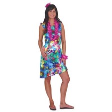 Hawaii Kostüm Hawaiikleid Südsee bunt für Damen Gr. 36-44 Beachparty