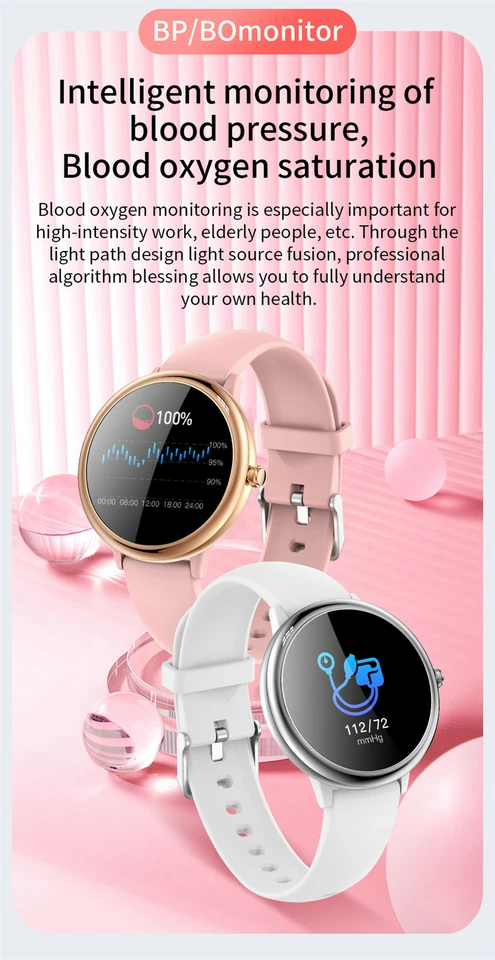 Women Bluetooth Smart Watch Sleep Monitor Wristwatch Female Fitness Tracker - Image 4 of 4