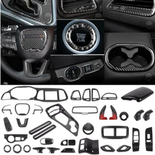 Carbon Fiber Accessories Interior Exterior Trim Decor for Dodge Challenger 2015+