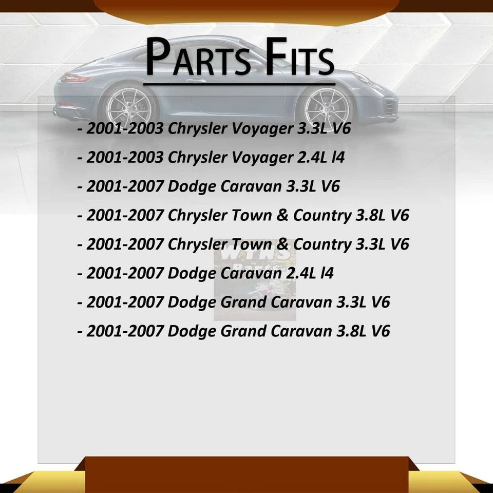 Protector antipolvo de freno trasero 1 pieza para Dodge Grand Caravan 3,3 L 2001-2007 Foto 2 de 4