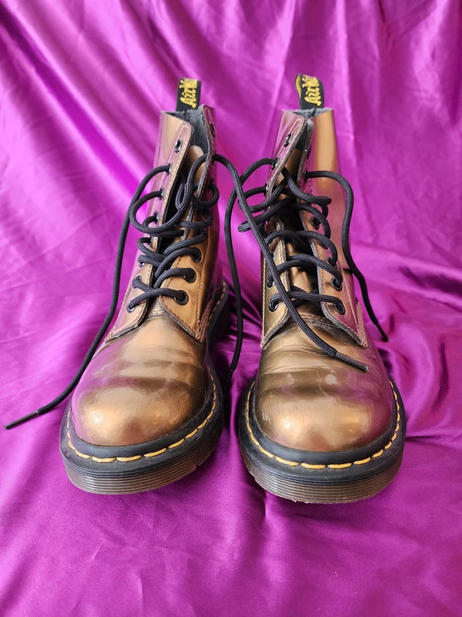 Womens Doc Martens Size 5 Pascal Chroma Metallic Bronze Brown