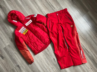 美良品 DESCENTE  S.I.O JACKET & PANTS Descente Men's S.I.O Ski Jacket - Black Red - TeamSkiWear | Ski