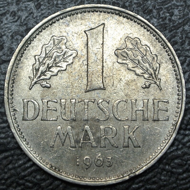 1963 D GERMANY - 1 DEUTSCHE MARK - COPPER-NICKEL - German Eagle