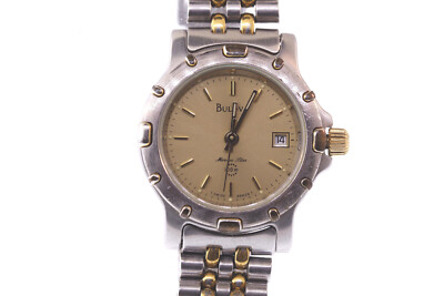 Vintage Ladies Bulova 98M24 Marine Star 100M Two Tone  display picture 1