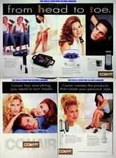 Conair Hair Dryer Curlers Foil Shaver 1996 Trade Print Magazine Ad Poster ADVERT