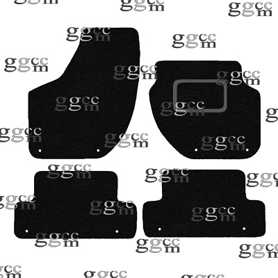 FITS VOLVO V40 2015 & ONWARDS TAILORED BLACK CARPET CAR FLOOR MATS. (8 CLIPS)