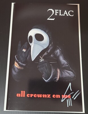 HAIL CROW King of Hell 2PAC Homage signed by Javan Jordan w/ COA. NM!!!