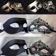Masquerade mask Shiny Rhinestone metal Pretty Couple eye mask costume Dance prom
