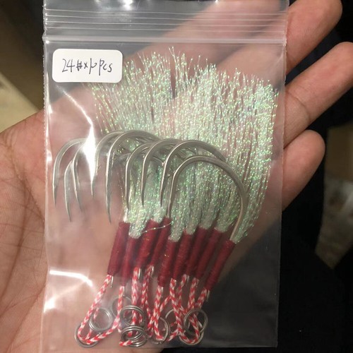 Mustad 10827NP-BN 3X Forte # 1-12/0 Jigging Lure Liveba Ganci Tonno Marino Spinato Jig Hook Per Acqua Salata Grande Gioco Pesca Alla Traina - Foto 7