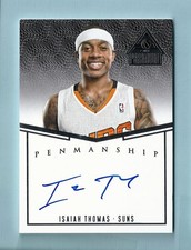 ISAIAH THOMAS 2014/15 PANINI PARAMOUNT PENMANSHIP SIGNATURE AUTOGRAPH AUTO /99