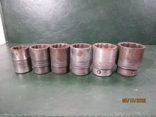 Snap On Tools 6 Piece SAE Socket Set 1/2 Drive Impact?