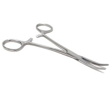 Doll / Bear Restringing  Stuffing Half Serrated Hemostat Curved Forceps 5.5"