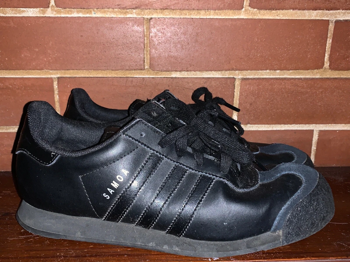 All black adidas best sale samoa