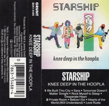 STARSHIP Knee Deep In The Hoopla Cassette Tape 1985 Grunt BXK1-5488