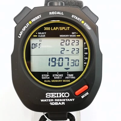 Preços baixos em Seiko Preto cronômetros para Fitness | eBay