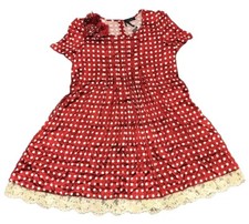 NEW TWIN-SET SIMONA BARBIERI Vine Red Polka Dot Short Sleeve Knee Length Dress L