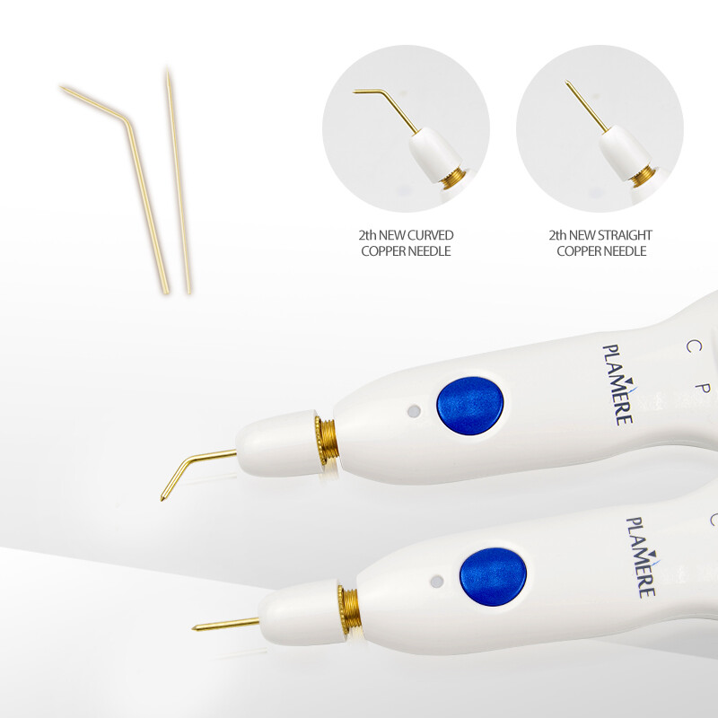 PLAMERE PLASMA PEN BENDING CUVED OR STRAIGHT COPPER TIPS SKIN TIGHTENING ~US