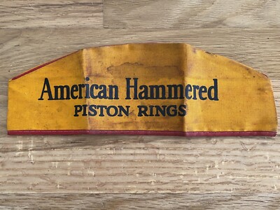Vtg 1940s American Hammered Pistons Auto Mechanic Hat Cap California USA ORIG