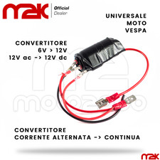 CONVERTITORE DI TENSIONE DA 6V A 12 SPECIFICO FARO LED PER PIAGGIO VESPA 50 125