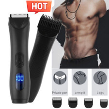 Waterproof Electric Men's Manscaping Pubic Hair Trimmer Groin Ball Body Shaver