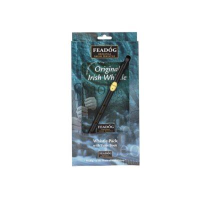 Tin Whistle Feadog Black D Irish Whistle - DOUBLE PACK