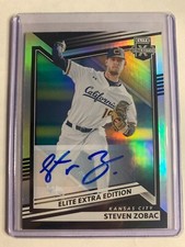 2022 Panini Elite Extra Edition Auto Holofoil #115 Steven Zobac