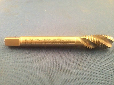 New Titex Plus Spiral Flute Plug Tap B3751 UNC HS-CO 7/16-14-2B/GH6 508a